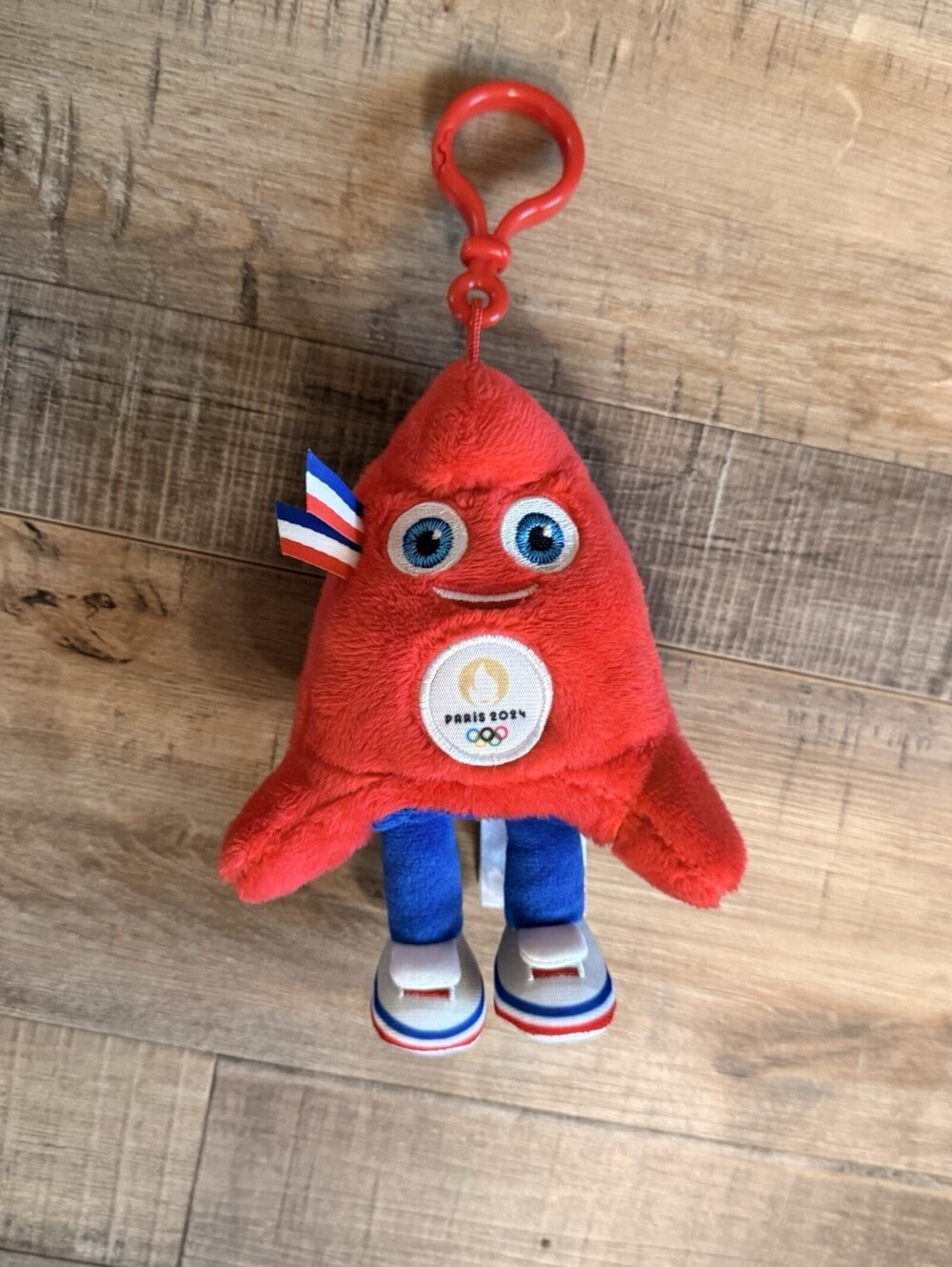 Paris 2024 Olympic Mascot Plush Keychain Novelty